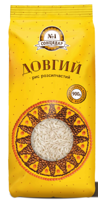 Рис довгий розсипчастий ТМ Сонцядар, 900г